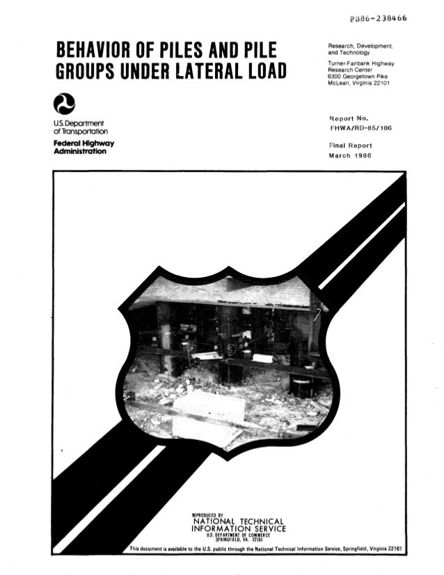 Single Piles And Pile Groups Under Lateral Loading Pdf
